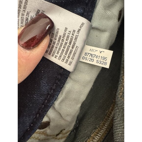 American Eagle Mens 30x30 Skinny Jeans Dark Wash Denim Streetwear Preppy Indie - Picture 7 of 12